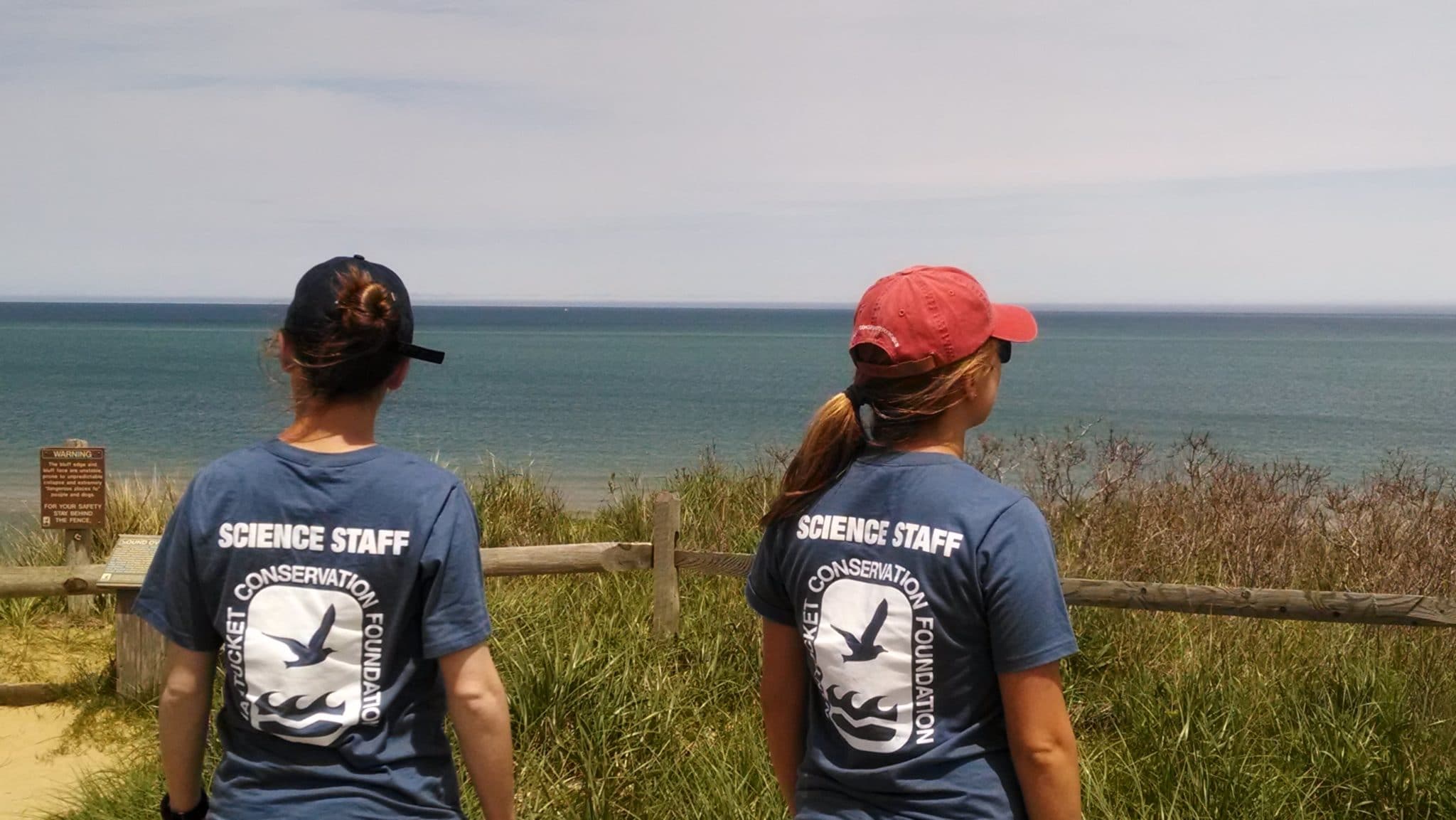 Science Staff checking out the ocean at Tuppancy Links