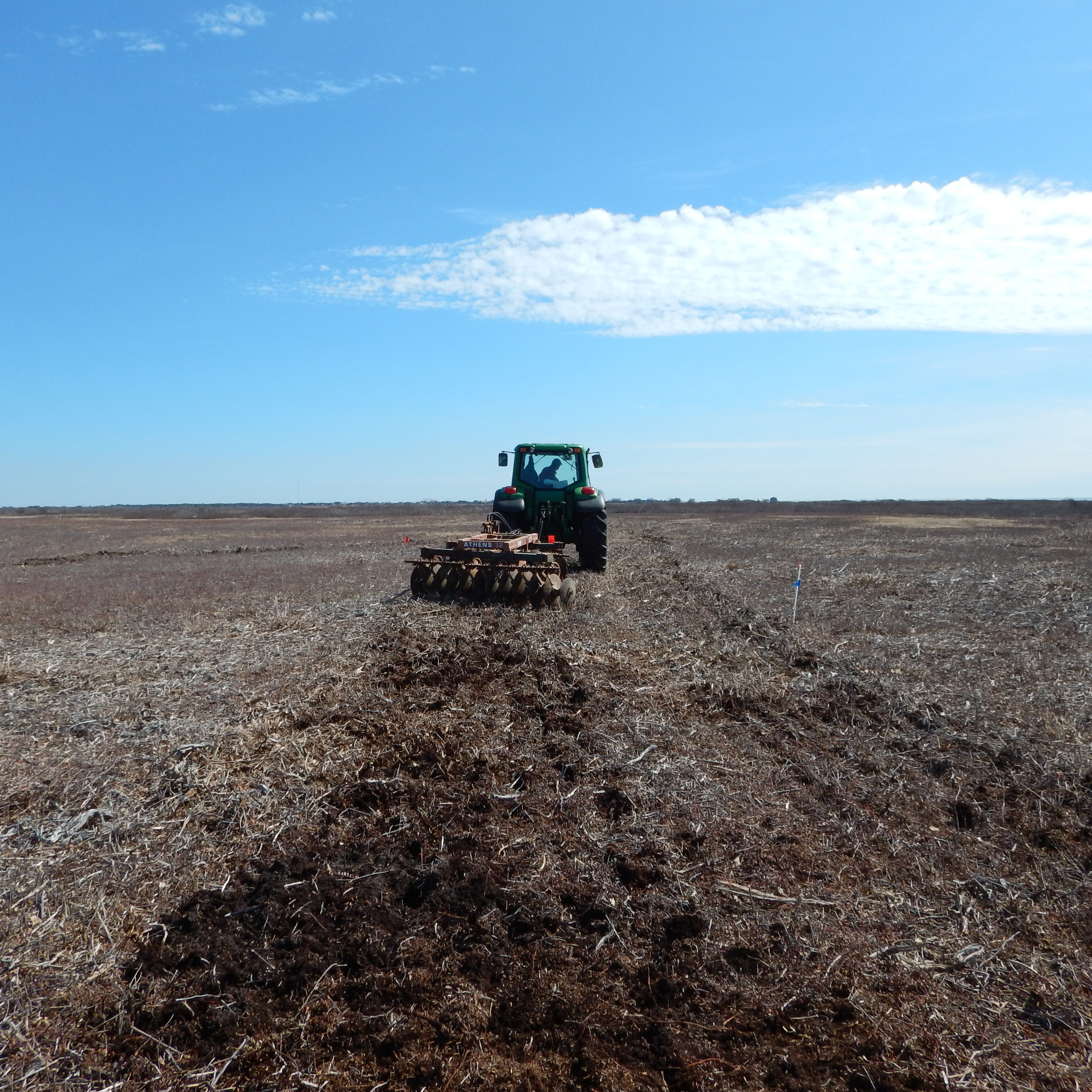 HOP Reset Harrowing Mar 21 2017 By KCB 10 Disk harrowing to restore grassland habitat