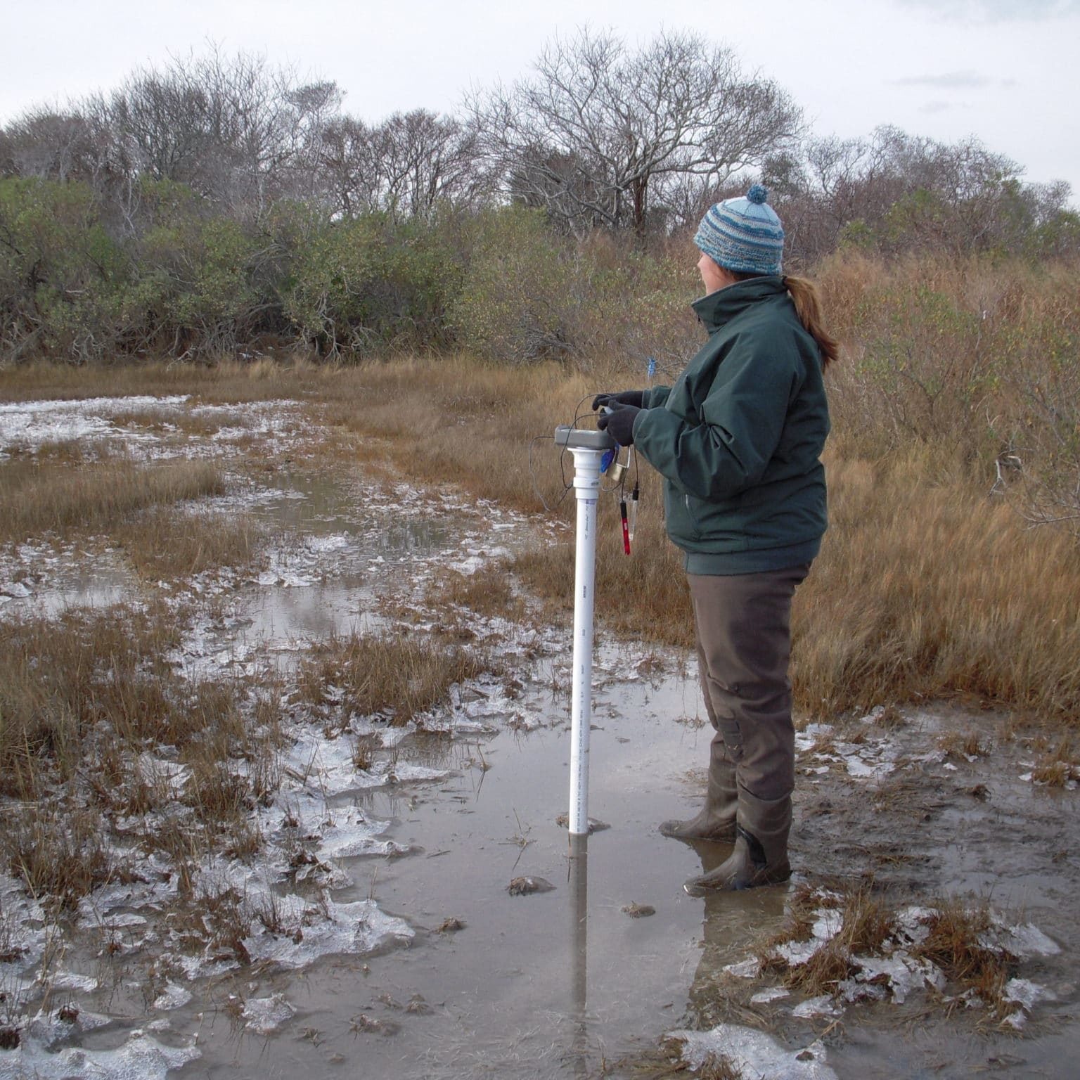 Measuringwaterwintersaltmarsh
